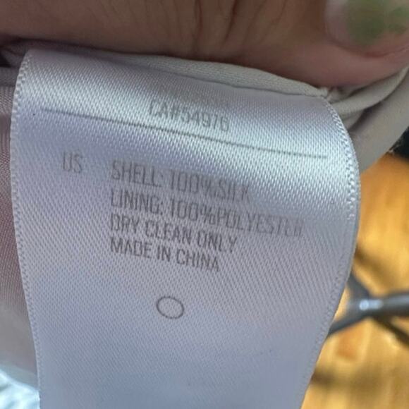 Fossil 100% Silk Pink & White Striped Sleeveless Dress - Picture 6 of 6